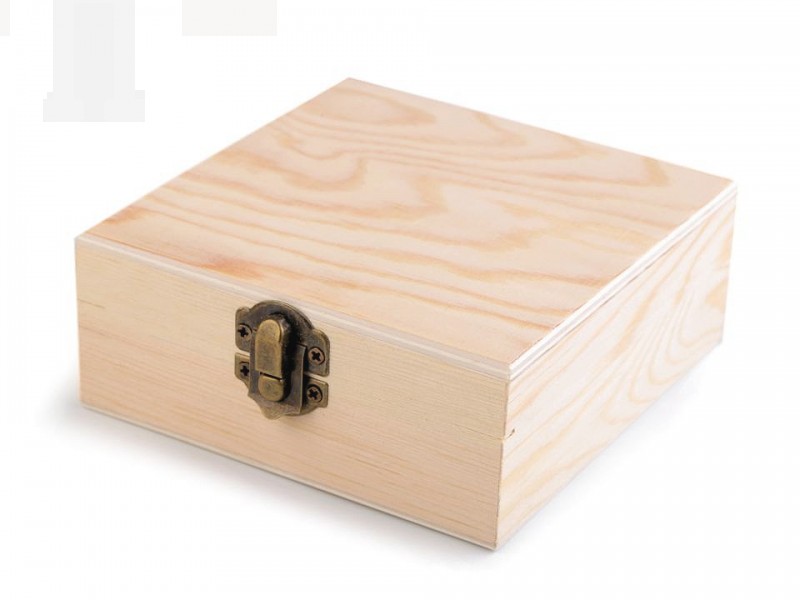 Fadoboz díszíthető - 12 x 12 cm Ékszerdoboz, tárolás Fadoboz díszíthető - 12 x 12 cm Ékszerdoboz, tárolás