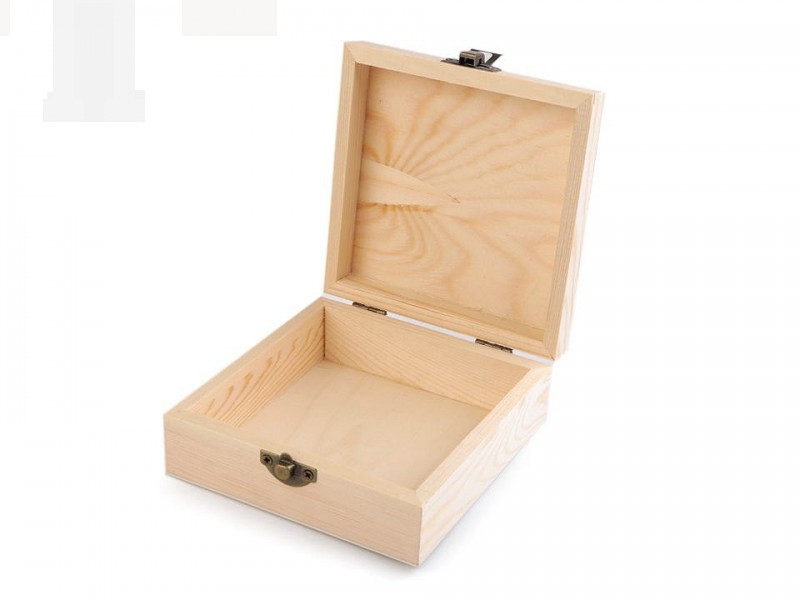 Fadoboz díszíthető - 12 x 12 cm Ékszerdoboz, tárolás Fadoboz díszíthető - 12 x 12 cm Ékszerdoboz, tárolás