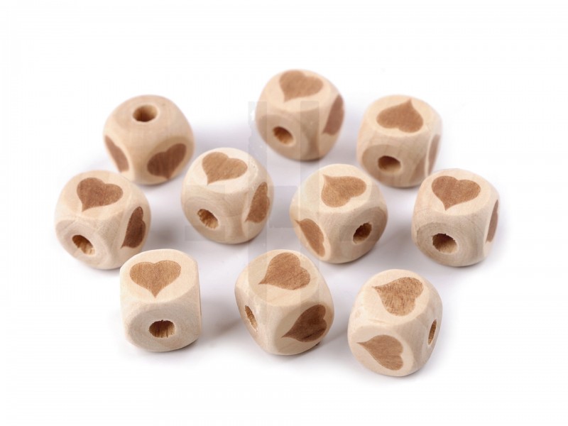 Fa gyöngy - 10 db/csomag Fa gyöngy - 10 db/csomag