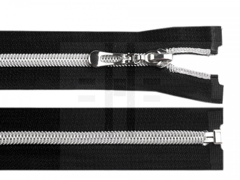Spirálcipzár ezüst fogazással - 60 cm Spirálcipzár ezüst fogazással - 60 cm