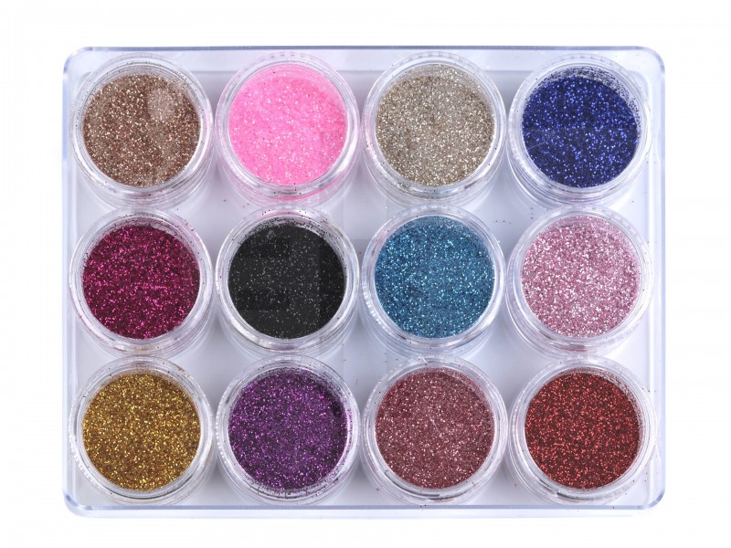Glitter csillámpor - 12 db/csomag Glitter csillámpor - 12 db/csomag