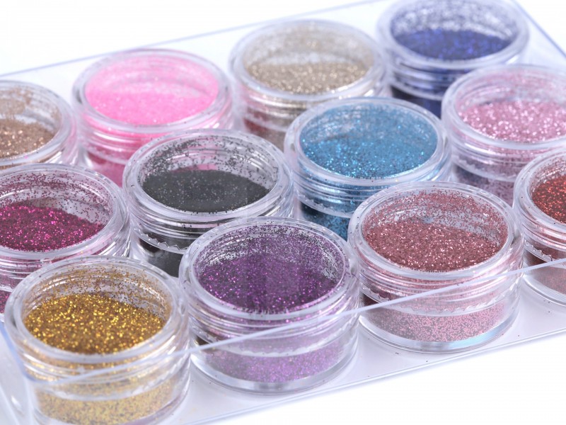 Glitter csillámpor - 12 db/csomag Glitter csillámpor - 12 db/csomag