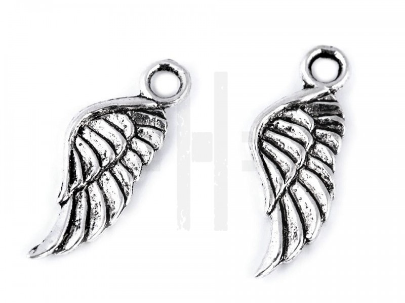 Angyalszárny medál 7x21 mm - 10 db/csomag Medál-, bross Angyalszárny medál 7x21 mm - 10 db/csomag Medál-, bross