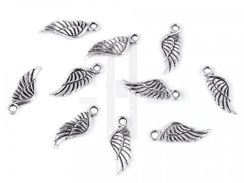 Angyalszárny medál 7x21 mm - 10 db/csomag Medál-, bross Angyalszárny medál 7x21 mm - 10 db/csomag Medál-, bross
