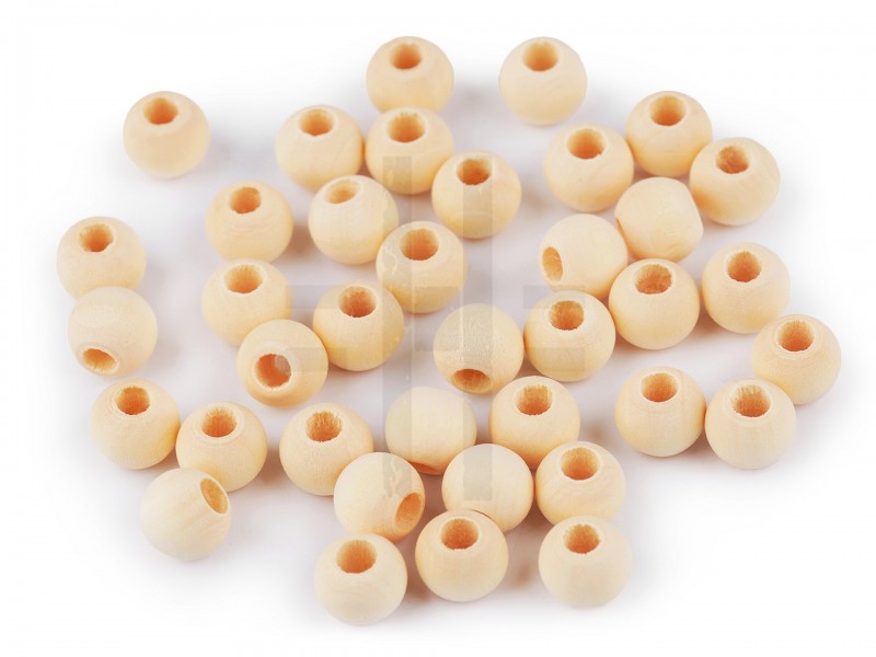 Fa gyöngy 10 mm - 100 db/csomag Fa gyöngy 10 mm - 100 db/csomag