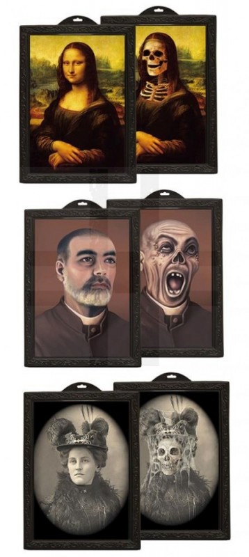 ÁTVÁLTOZÓS HOLOGRAMOS FALIKÉP Halloween
