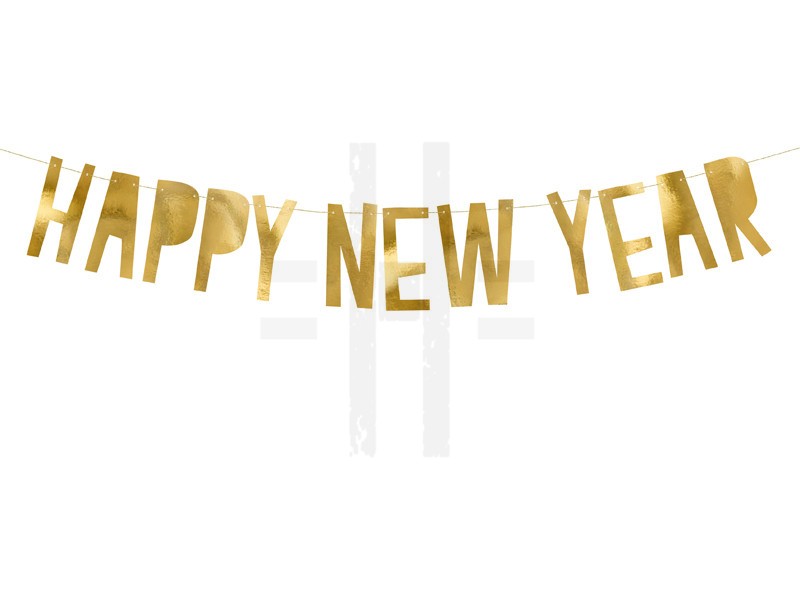 HAPPY NEW YEAR FELIRAT - 90 cm Szilveszter