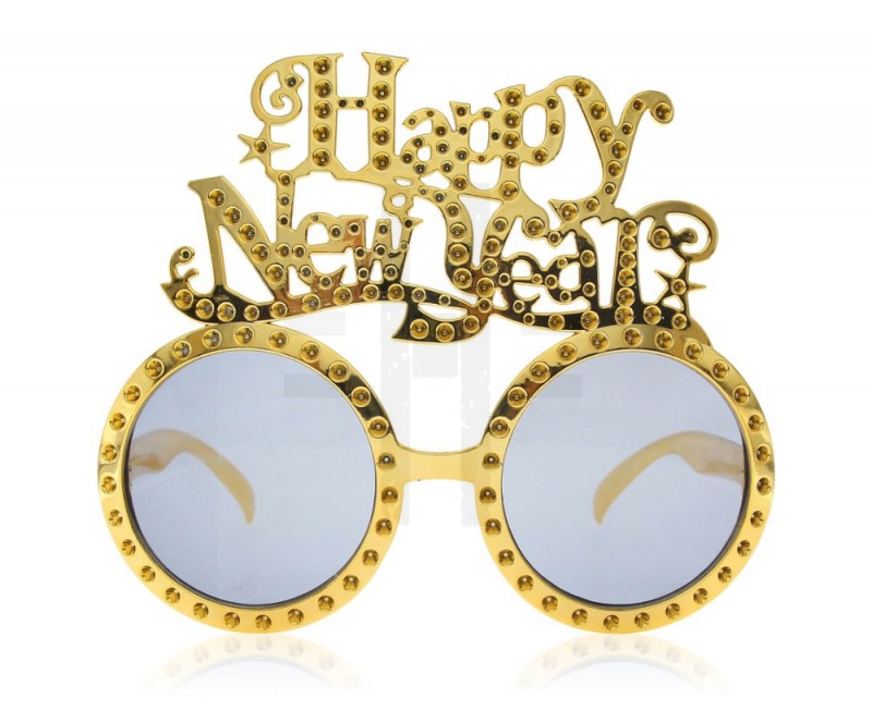 HAPPY NEW ARANY SZEMÜVEG Szilveszter
