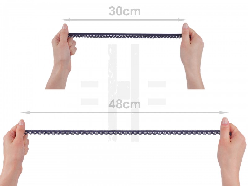 Fehérnemű gumi 13 mm - 18 méter Gumi, lampasz Fehérnemű gumi 13 mm - 18 méter Gumi, lampasz