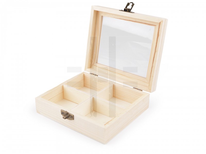 Fa doboz üveg tetővel - 13 x 15 cm Tárolás,tisztítás Fa doboz üveg tetővel - 13 x 15 cm Tárolás,tisztítás