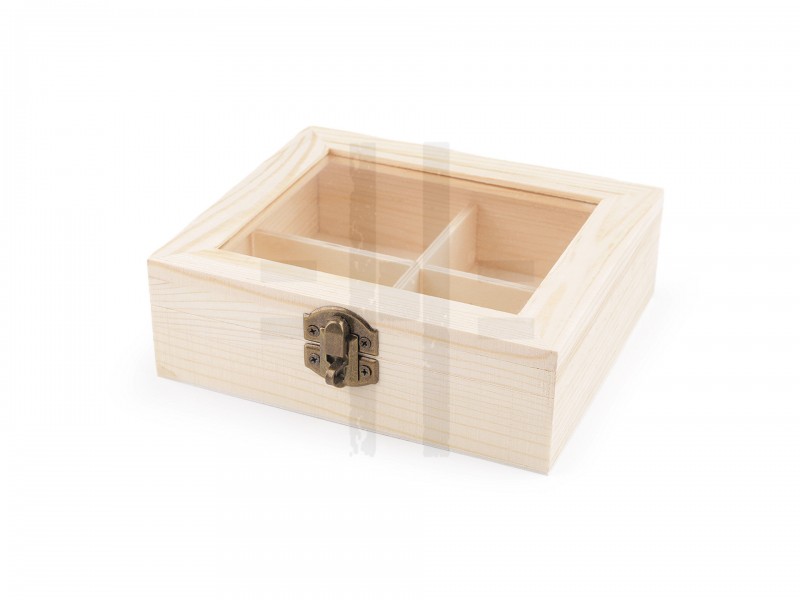 Fa doboz üveg tetővel - 13 x 15 cm Tárolás,tisztítás Fa doboz üveg tetővel - 13 x 15 cm Tárolás,tisztítás