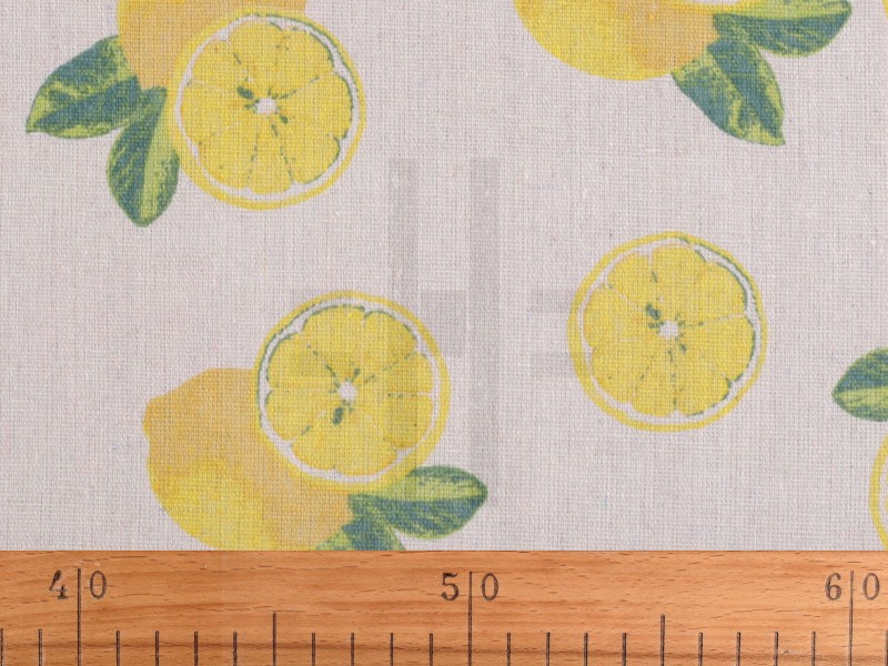 Lenvászon imitáció - Citrom Karácsonyi textil Lenvászon imitáció - Citrom Karácsonyi textil