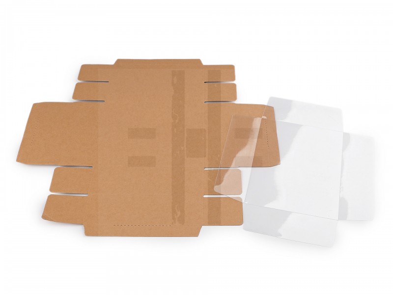                Papírdoboz átlátszó tetővel 12 x 15 cm - 10 db Ajándék csomagolás