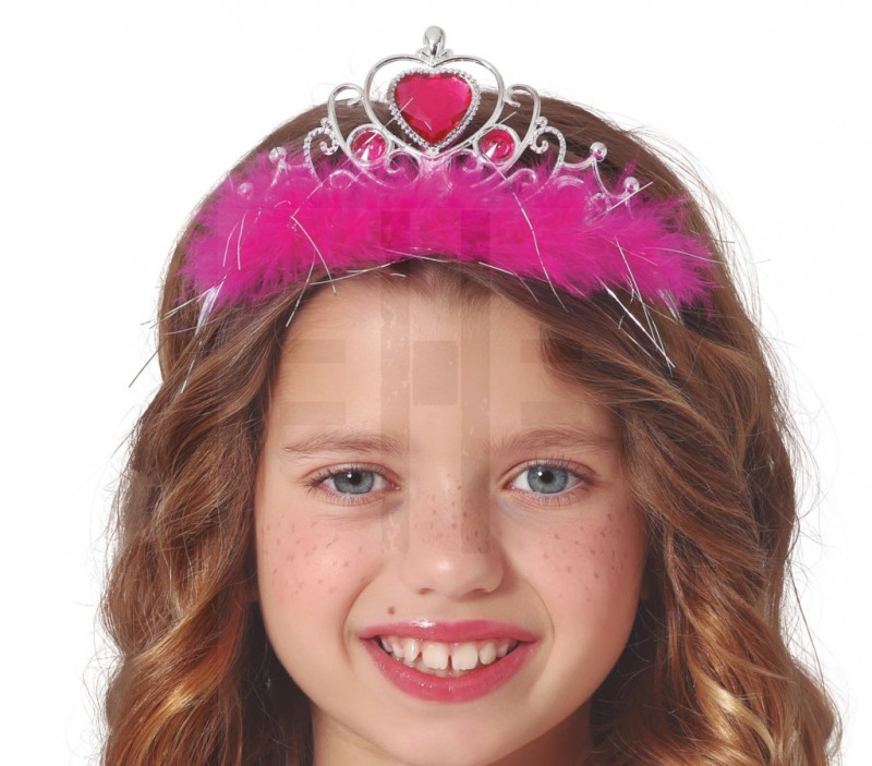  PINK TOLLAS TIARA Álarc, Fejdísz, Kellék