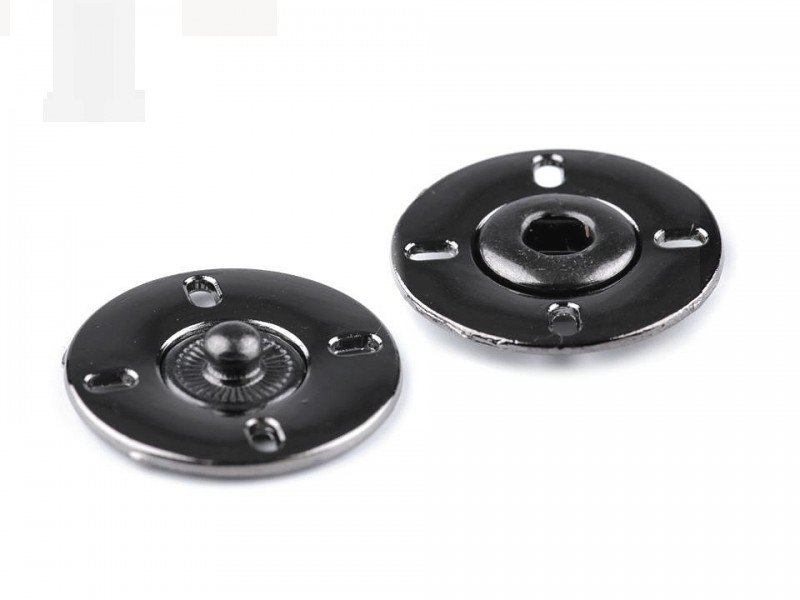 Design patent nikkel fekete - 2 pár/csomag Gomb, kapocs Design patent nikkel fekete - 2 pár/csomag Gomb, kapocs