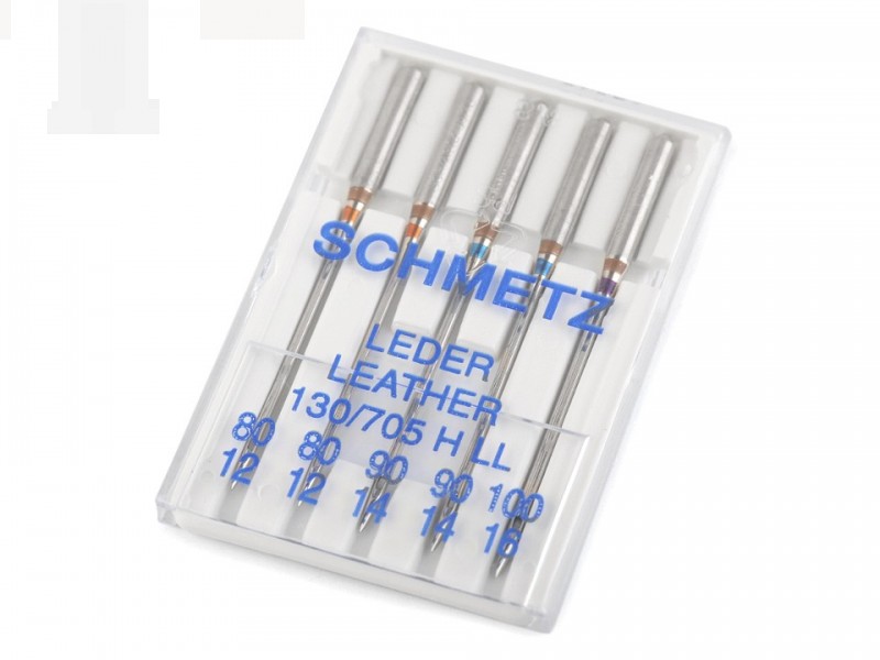 Schmetz bőr háztartási varrógéptű - 5 db/csomag Varrógéptű-, tű, varrókészlet Schmetz bőr háztartási varrógéptű - 5 db/csomag Varrógéptű-, tű, varrókészlet