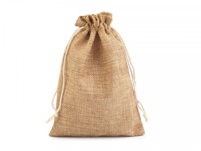 Juta ajándék tasak - 12,5x17,5 cm Ajándék csomagolás Juta ajándék tasak - 12,5x17,5 cm Ajándék csomagolás