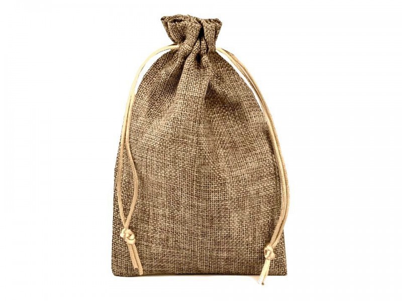 Juta ajándék tasak - 12,5x17,5 cm Ajándék csomagolás Juta ajándék tasak - 12,5x17,5 cm Ajándék csomagolás