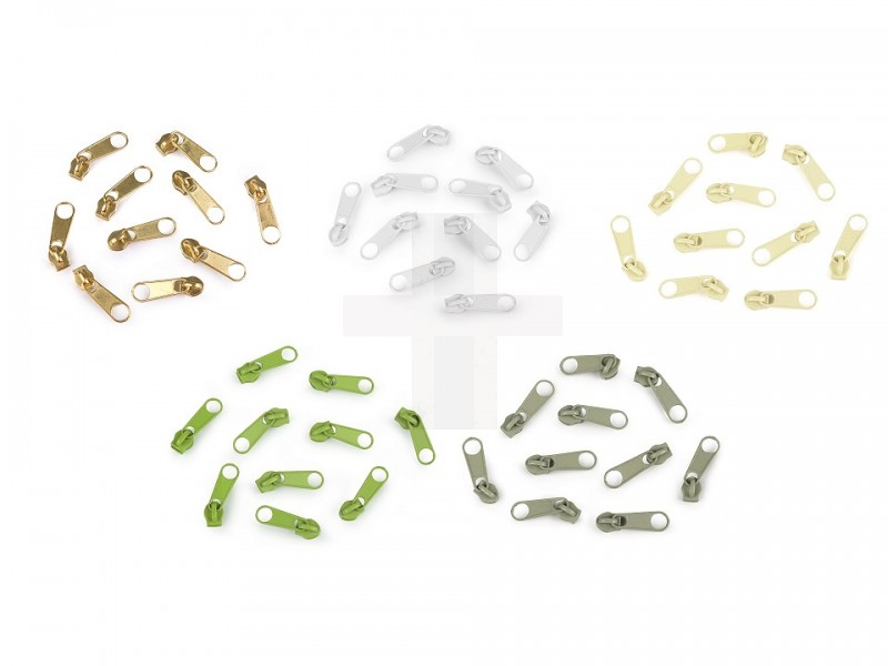 Cipzárkocsi spirálcipzár 3 mm - 10 db/csomag Cipzárkocsi spirálcipzár 3 mm - 10 db/csomag