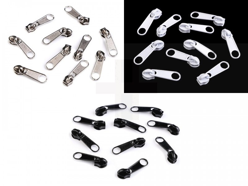 Cipzárkocsi spirálcipzárhoz 3 mm - 50 db/csomag Cipzárkocsi spirálcipzárhoz 3 mm - 50 db/csomag