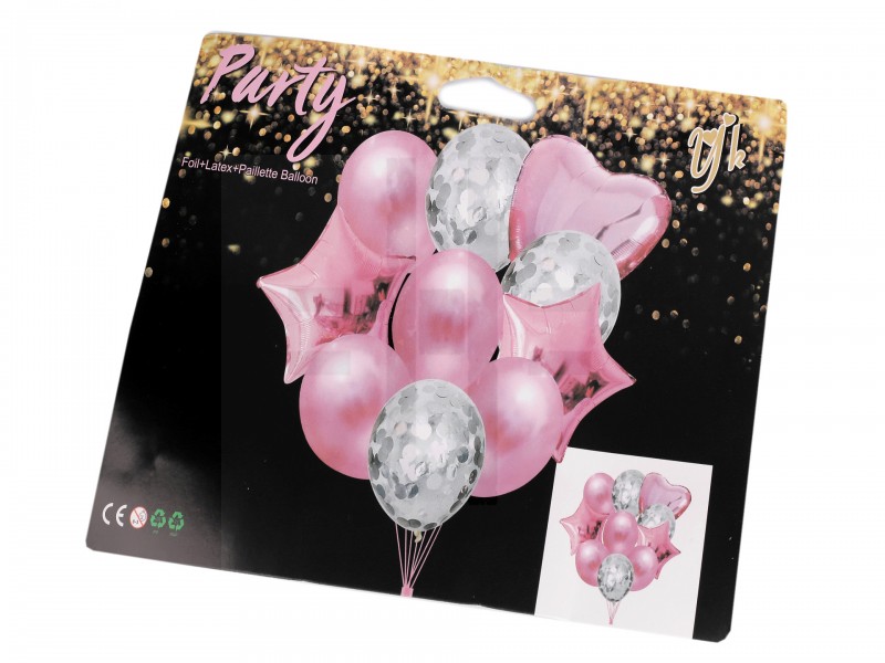 Felfújható ballon szett konfettivel Party díszités-, eszközök