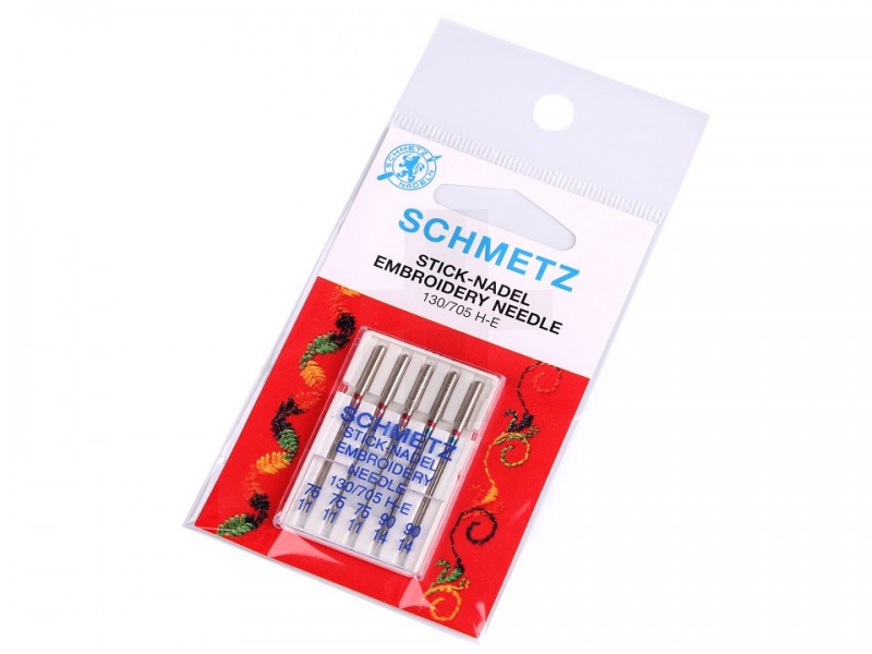 Schmetz Varrógéptű hímzéshez - 5 db/csomag Varrógép kellék Schmetz Varrógéptű hímzéshez - 5 db/csomag Varrógép kellék