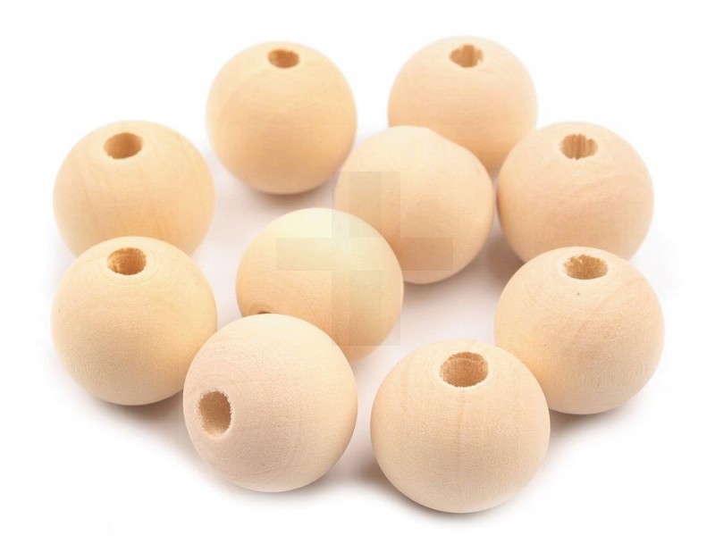 Fa gyöngyök 18 mm - 10 db Gyöngy-,gyöngyfűző Fa gyöngyök 18 mm - 10 db Gyöngy-,gyöngyfűző
