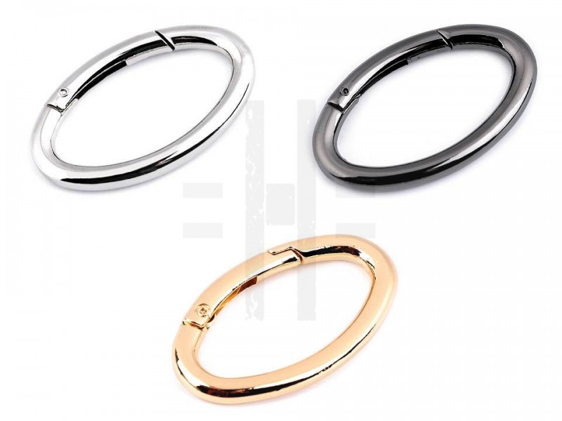 Ovális karabiner táskára Fém rövidárú Ovális karabiner táskára Fém rövidárú