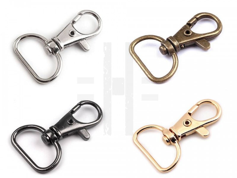 Fém karabiner 18 mm-es delfinkapocs - 5 db Fém karabiner 18 mm-es delfinkapocs - 5 db