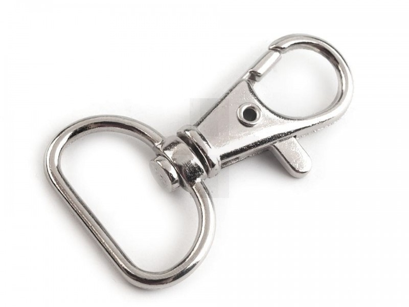 Fém karabiner 18 mm-es delfinkapocs - 5 db Fém karabiner 18 mm-es delfinkapocs - 5 db