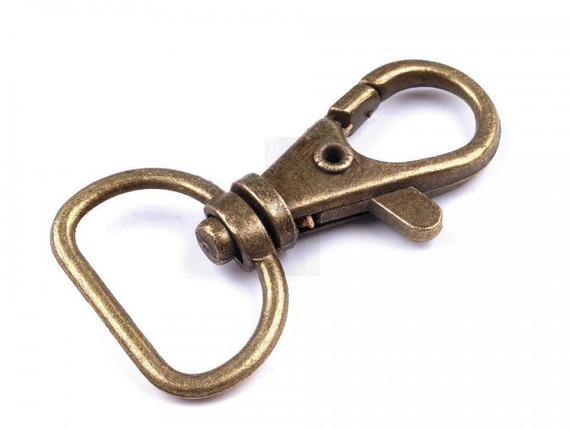 Fém karabiner 18 mm-es delfinkapocs - 5 db Fém karabiner 18 mm-es delfinkapocs - 5 db