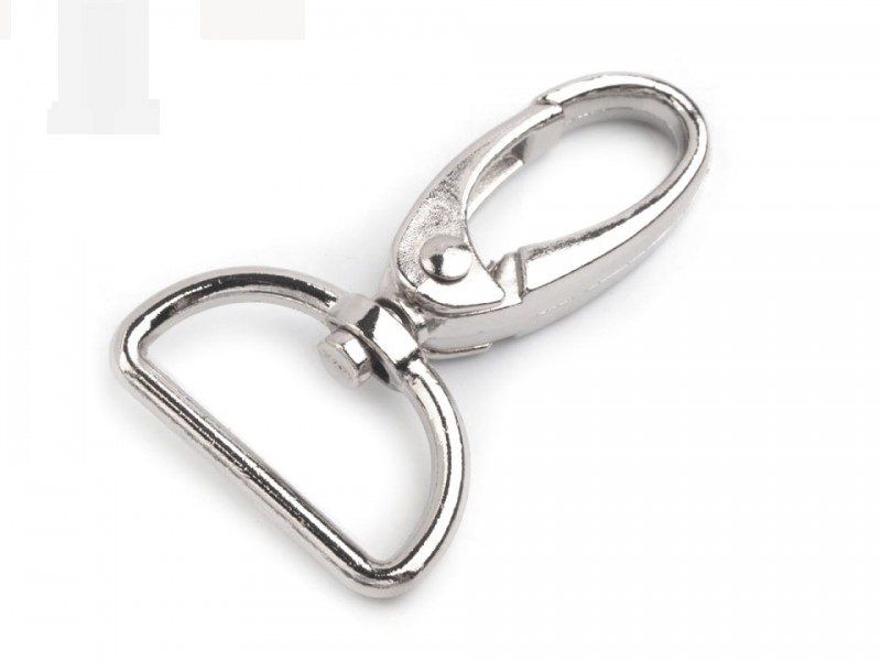 Fém karabiner delfinkapoccsal 25 mm Fém karabiner delfinkapoccsal 25 mm
