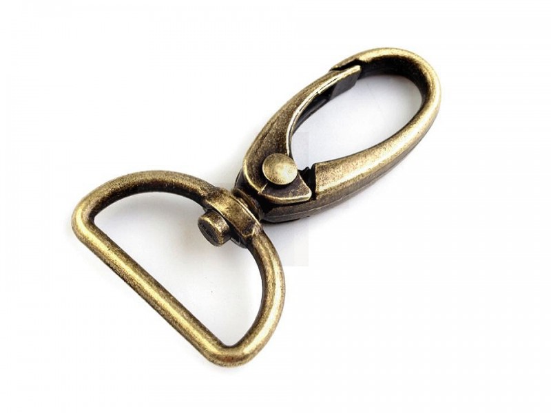 Fém karabiner delfinkapoccsal 25 mm Fém karabiner delfinkapoccsal 25 mm