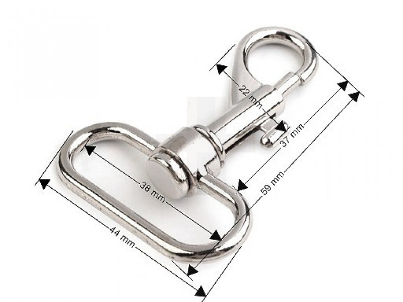 Fém karabiner 38 mm - 2 db Fém karabiner 38 mm - 2 db
