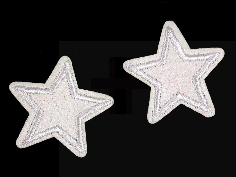 Felvasalható csillag glitterekkel - 10 db/csomag Vasalható, varrható kellék Felvasalható csillag glitterekkel - 10 db/csomag Vasalható, varrható kellék