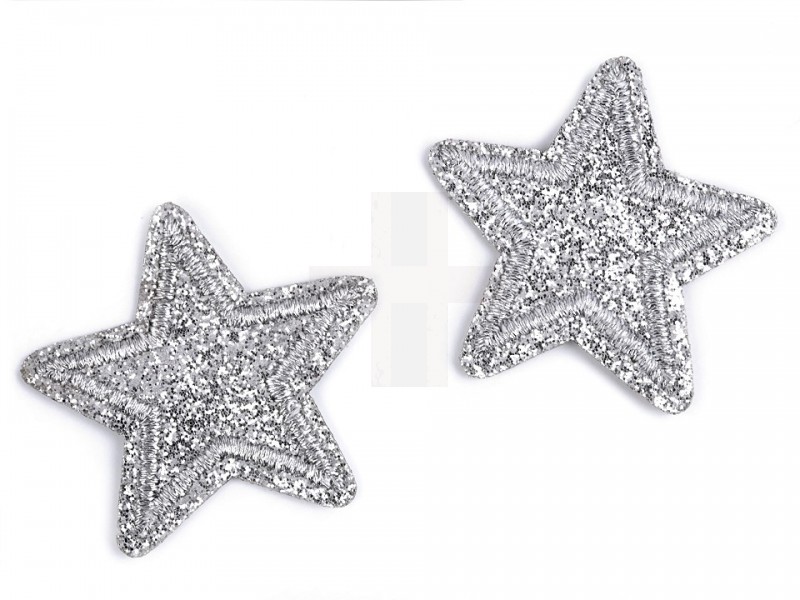 Felvasalható csillag glitterekkel - 10 db/csomag Vasalható, varrható kellék Felvasalható csillag glitterekkel - 10 db/csomag Vasalható, varrható kellék