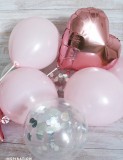 Felfújható ballon szett konfettivel Party díszités-, eszközök