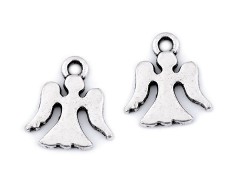 Angyal medál 14x15 mm - 5db/csomag Medál-, bross