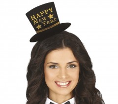 HAPPY NEW YEAR FELIRATOS CILINDER FEJDÍSZ Szilveszter
