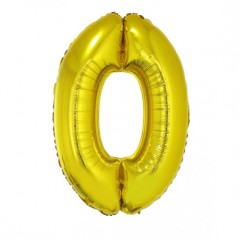 Óriás szám fólia lufi - 102 cm Szülinap