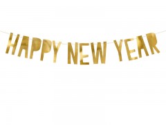 HAPPY NEW YEAR FELIRAT - 90 cm Szilveszter