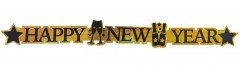 HAPPY NEW YEAR FELIRAT - 113 cm Szilveszter