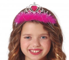 PINK TOLLAS TIARA Álarc, Fejdísz, Kellék
